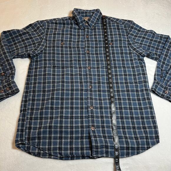 Duluth Trading Co. Men's Plaid Flannel Button Up Shirt Size M Cotton Workwear - Picture 7 of 7